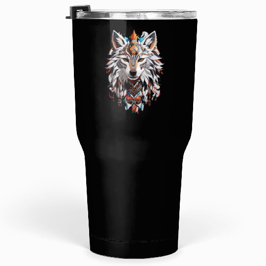 Tribal Wolf Tumblers 30 Oz