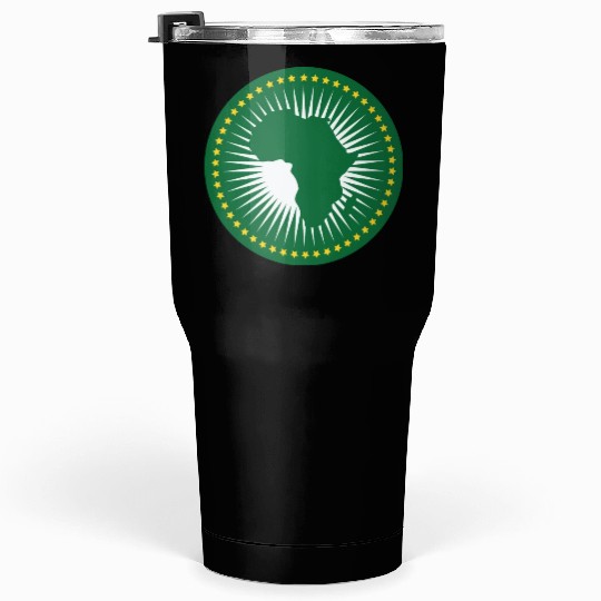The african union flag, Green african union flag Tumblers 30 Oz