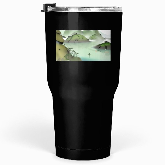The Swimming dolphin Tumblers 30 Oz