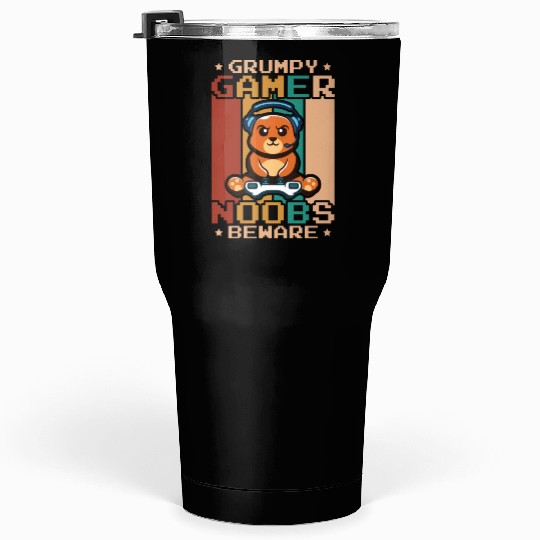Gaming, Gaming, Video Game, Grumpy Cat Gamer Tumblers 30 Oz