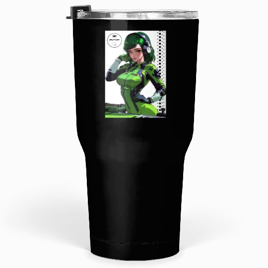 Sexy DJ Pin Up 004 Tumblers 30 Oz