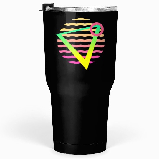 Retro sunset style 80s Tumblers 30 Oz