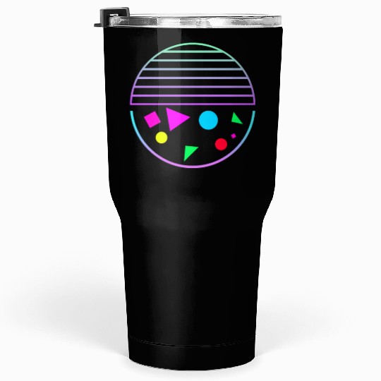 Retro sunset style 80s Tumblers 30 Oz