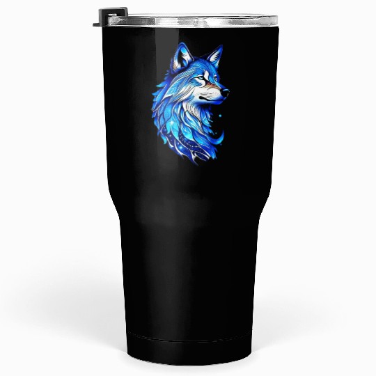 Blue Wolf Tumblers 30 Oz