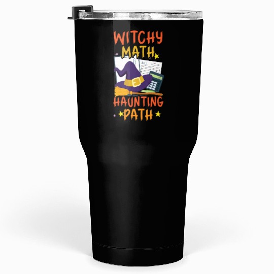 Witchy Math Haunting Path Accountant Halloween Tumblers 30 Oz