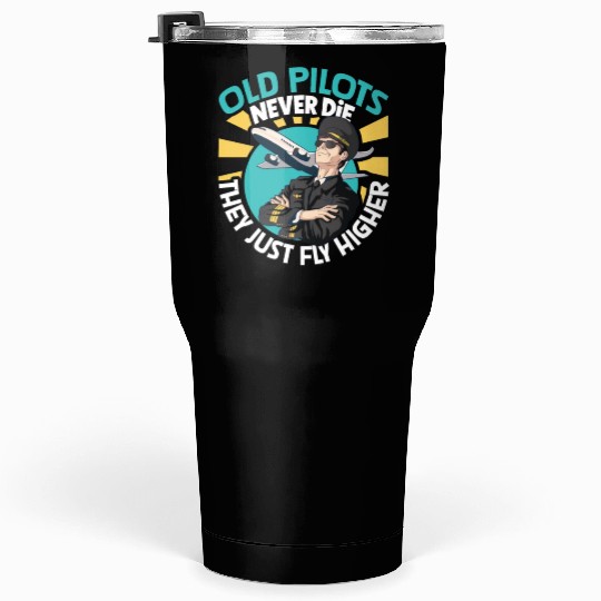 Pilot Aviation Airplane Airline Future Pilots Tumblers 30 Oz
