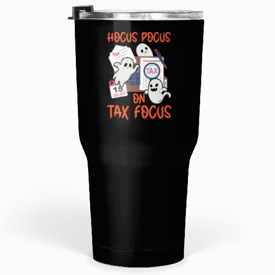 Hocus Focus on Tax Focus Accountant Halloween Tumblers 30 Oz