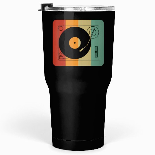 Vinyl Record Player Tumblers 30 Oz