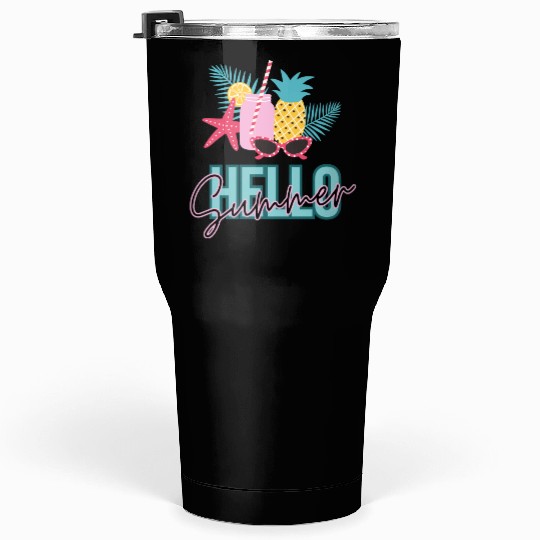 Hello Summer vibes Tumblers 30 Oz