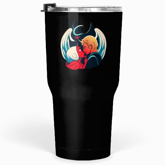 Devil and Angel Tumblers 30 Oz