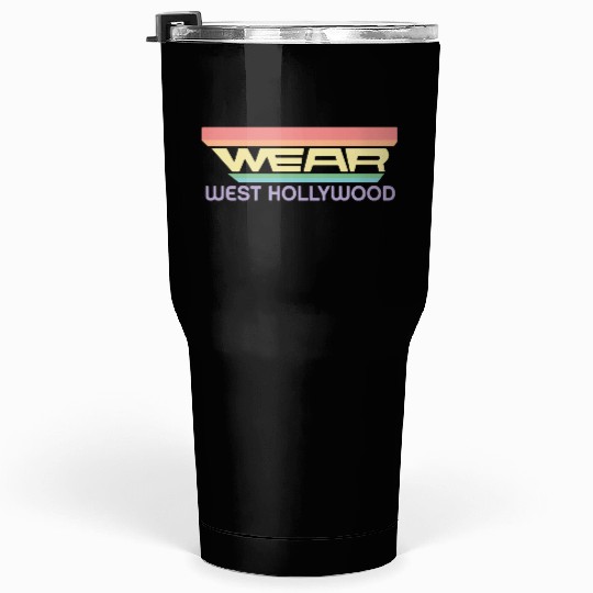 Wear West Hollywood Apparel with Vintage Rainbow Tumblers 30 Oz