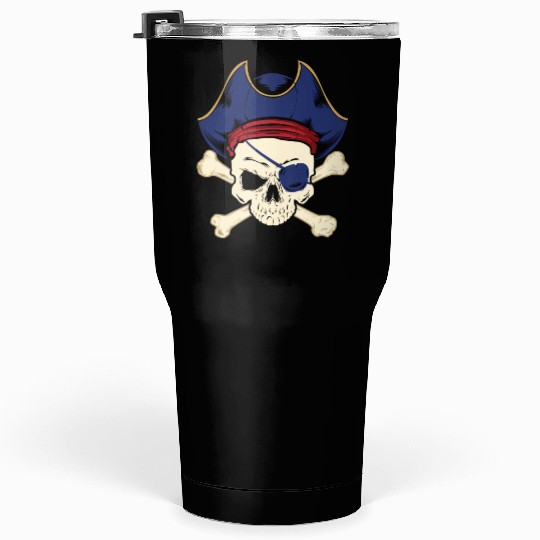 Pirate Eye Patch Pirate Buccaneer Tumblers 30 Oz