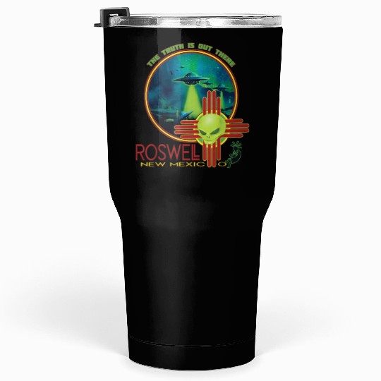 Roswell Aviation New Mexico Alien UFO Tumblers 30 Oz