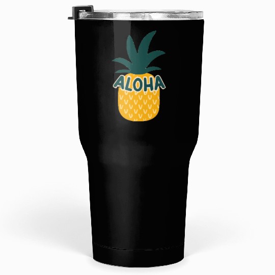 Aloha Pineapple Tumblers 30 Oz