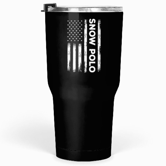 USA Snow Polo Outfit Horse Polo America Tumblers 30 Oz