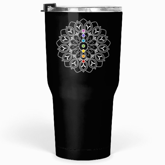 Mandala Chakra Tumblers 30 Oz