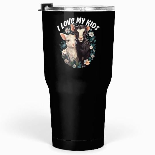 Goat Lover Kid Ranch Wool Farm Animal Farming Tumblers 30 Oz