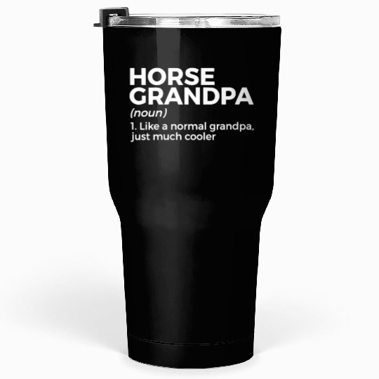 womens horse grandpa definition horse lover v neck Tumblers 30 Oz