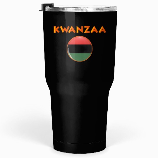 Kwanzaa's Cultural Tapestry, Songs, Dances, Drums. Tumblers 30 Oz