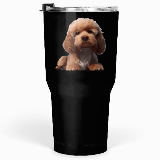 Cavapoo breed Dog | Unique Animal Lover Design Tumblers 30 Oz