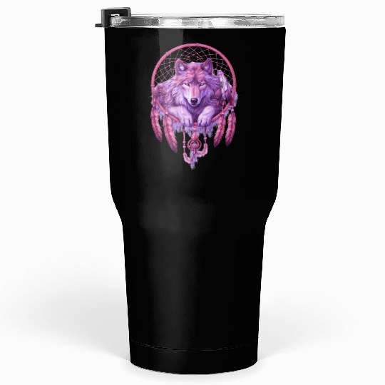 Moonlit Serenade Wolf Tumblers 30 Oz