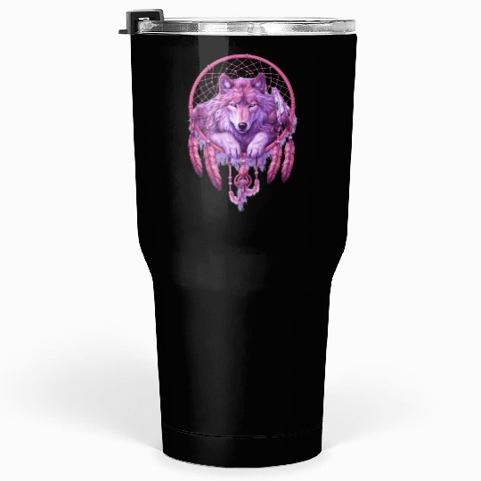 Moonlit Serenade Wolf Tumblers 30 Oz