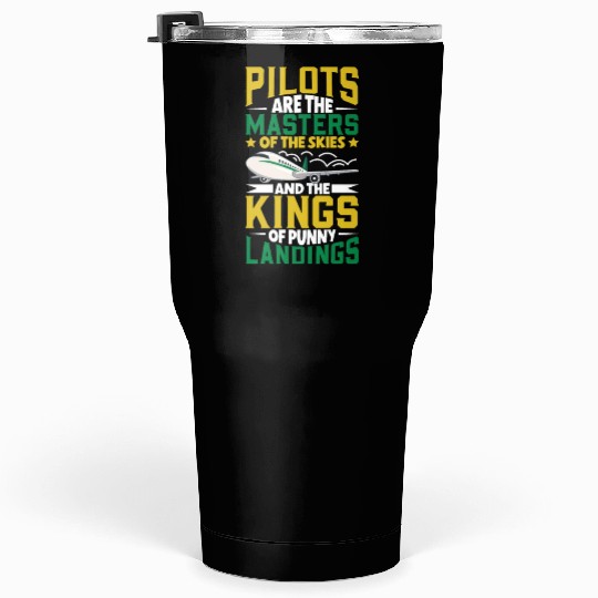 Pilot Aviation Airplane Airline Future Pilots Tumblers 30 Oz