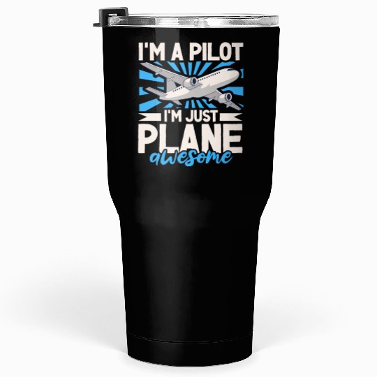 Pilot Aviation Airplane Airline Future Pilots Tumblers 30 Oz