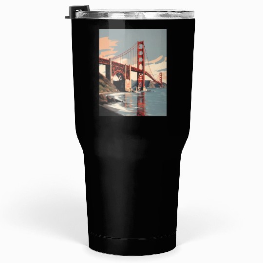 Golden Gate Bridge California Tumblers 30 Oz, Golden Gate