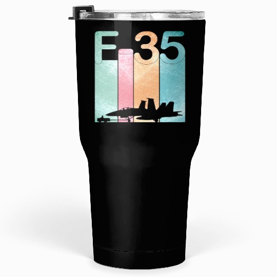 F35 Vintage Air Force Fighter Jets Tumblers 30 Oz