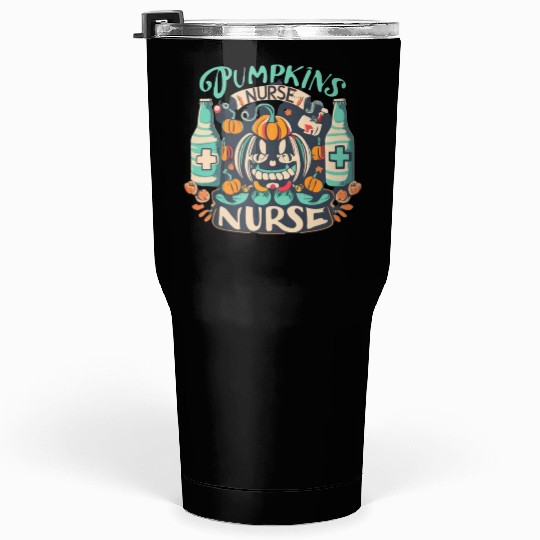 Pumpkin Nurse Tumblers 30 Oz