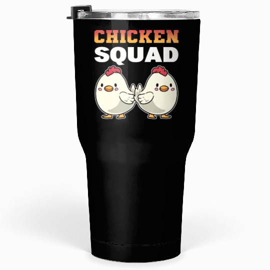 Chicken Squad Poultry Worker Tumblers 30 Oz