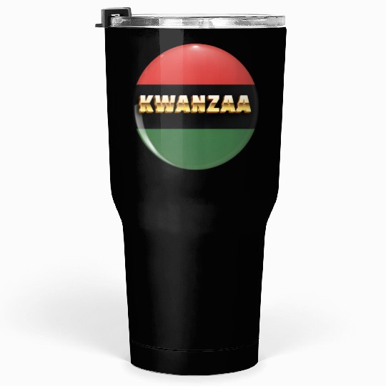 Embracing Kwanzaa: Red, Green, and Black Pride. Tumblers 30 Oz