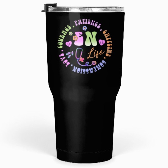 Emergency Nurse circle Tumblers 30 Oz