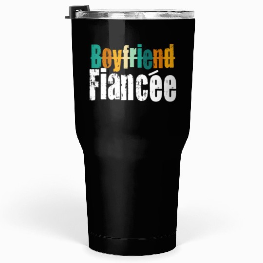 Couple Engagement Engaged Men Funny Fiancee Tumblers 30 Oz