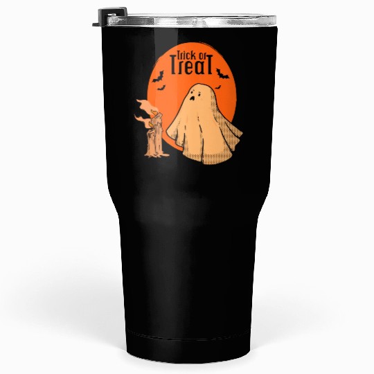 Trick or Treat halloween Ghost Tumblers 30 Oz
