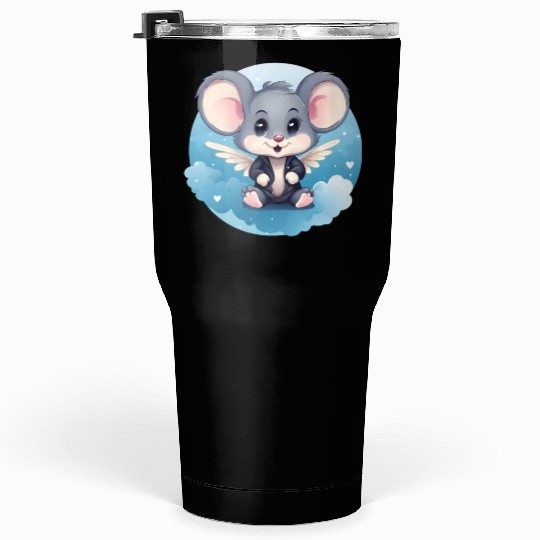 Mouse Angel Wings Rat Tumblers 30 Oz