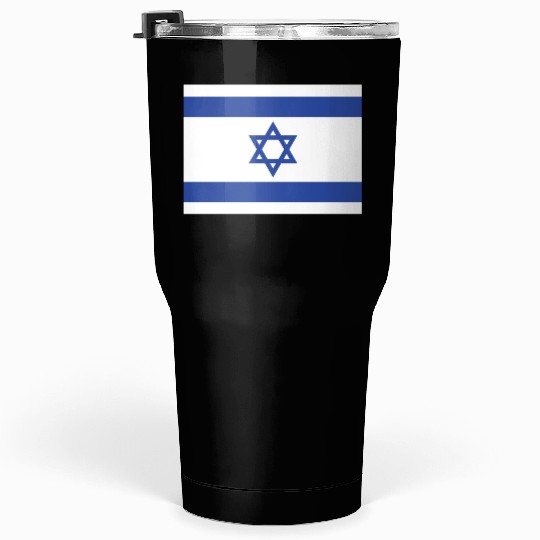 Israeli Flag with Star of David Design Tumblers 30 Oz