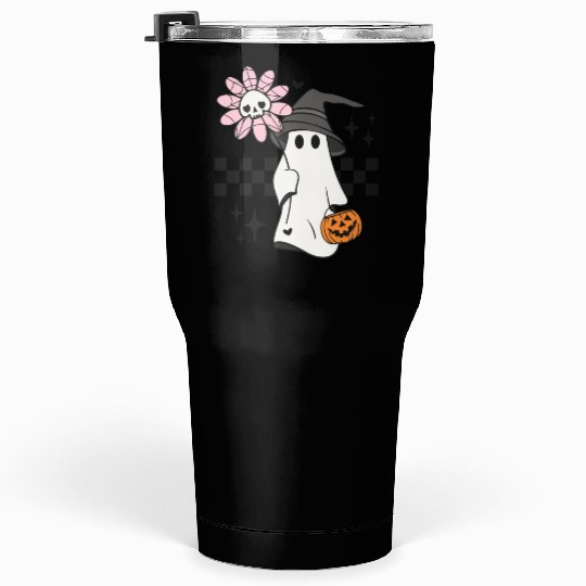 Halloween ghost pumpkin trick or treat Tumblers 30 Oz