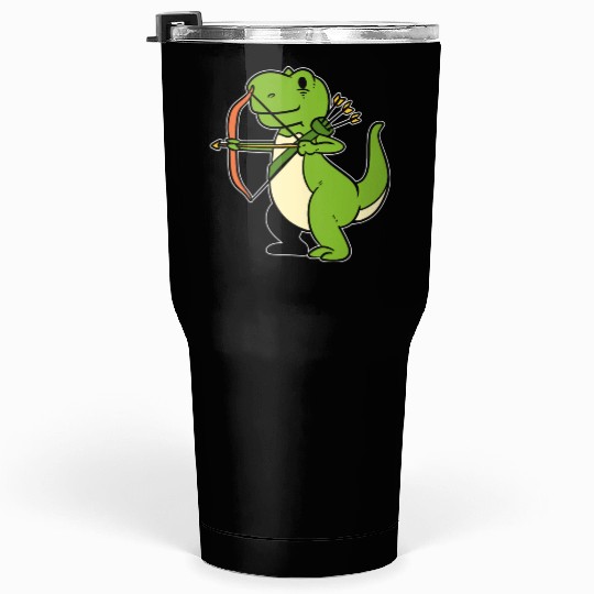 Dinosaur Archery Bowman Gift Tumblers 30 Oz