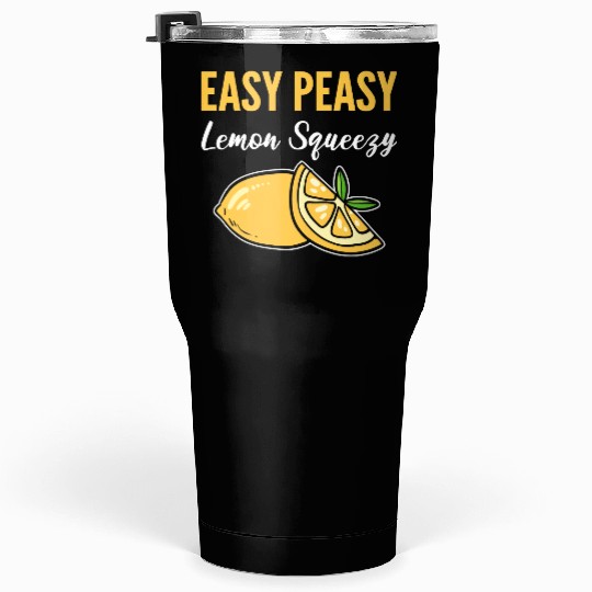 Easy Peasy Lemon Lemonade Vendor Gift Tumblers 30 Oz