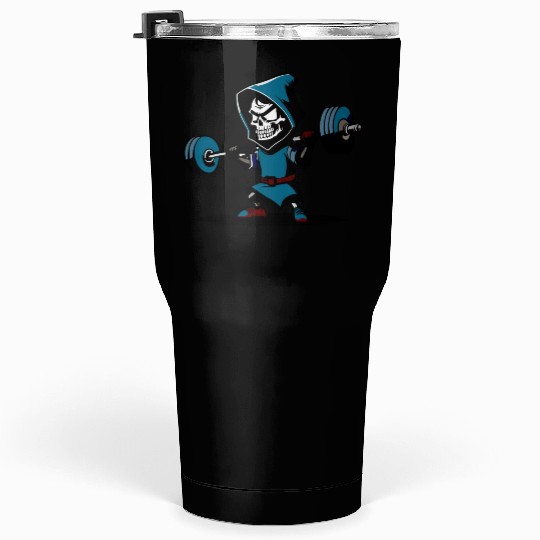 Gym Reaper, Grim Reaper Tumblers 30 Oz halloween fitness