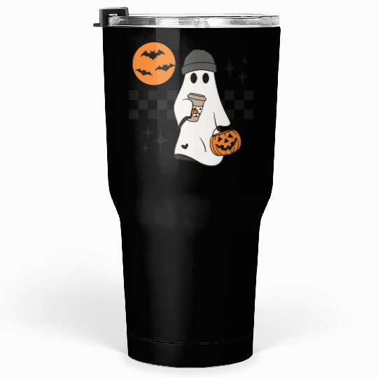 Halloween ghost pumpkin trick or treat Tumblers 30 Oz