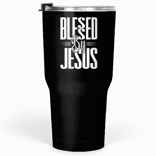 Blessed By Jesus Love Jesus Christian Christmas Tumblers 30 Oz