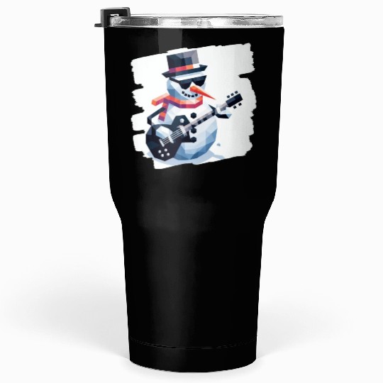 Rockstar snowman Tumblers 30 Oz