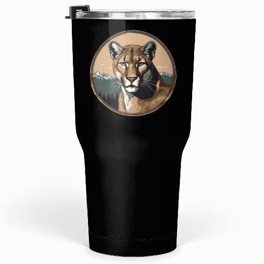 Mountain Lion Cougar Tumblers 30 Oz