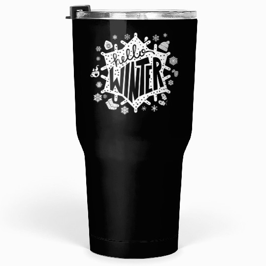Abstract Winter Snowflakes" Tumblers 30 Oz