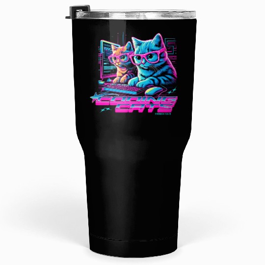 Coding Cats Programmer Tumblers 30 Oz