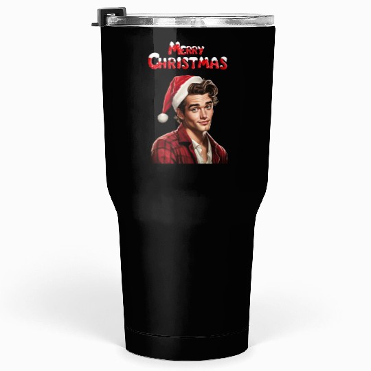 Merry Christmas Nice Cute Attractive Handsome Man Tumblers 30 Oz
