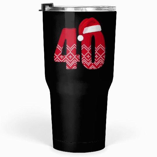 40th Happy Birthday Wedding Anniversary - Forty Tumblers 30 Oz